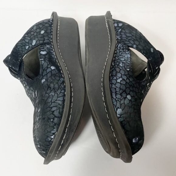 Alegria Women's Iridescent Black Clogs - Picture 7 of 12